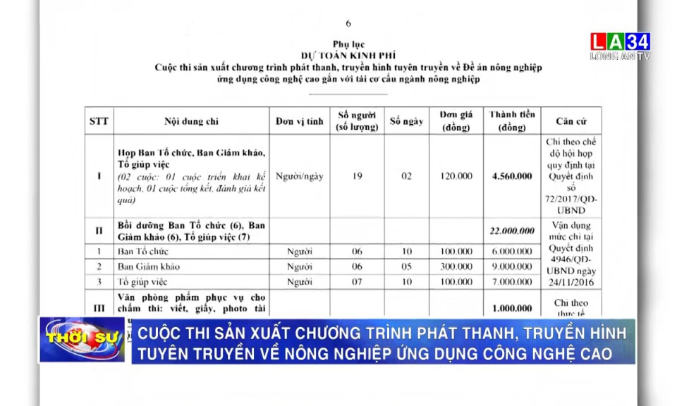 Cuộc thi sản xuất chương trình phát thanh, truyền hình về nông nghiệp ứng dụng công nghệ cao