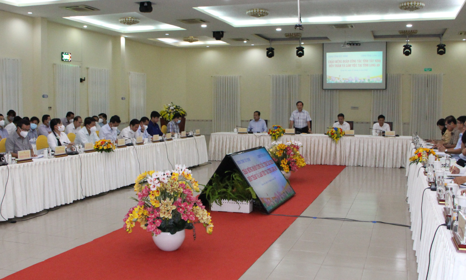 Lãnh đạo Tỉnh Tây Ninh đến thăm và làm việc tại Long An