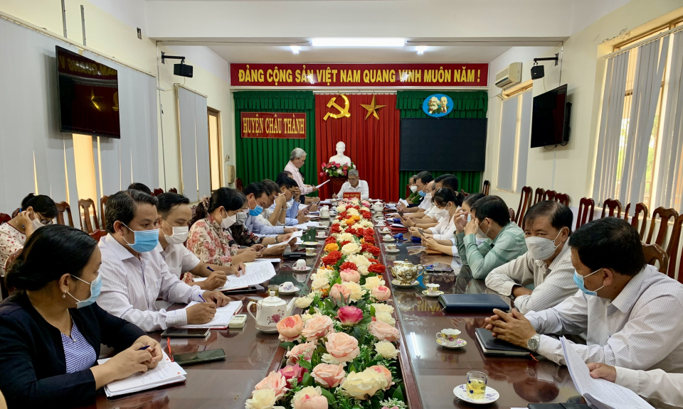 Huyện Châu Thành rà soát các tiêu chí xây dựng huyện nông thôn mới nâng cao