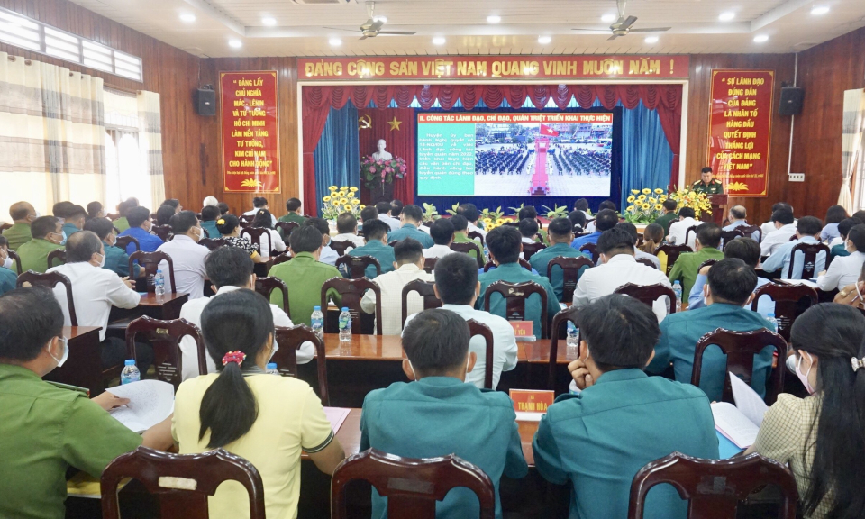 Bến Lức tổng kết công tác tuyển chọn và gọi công dân nhập ngũ năm 2022