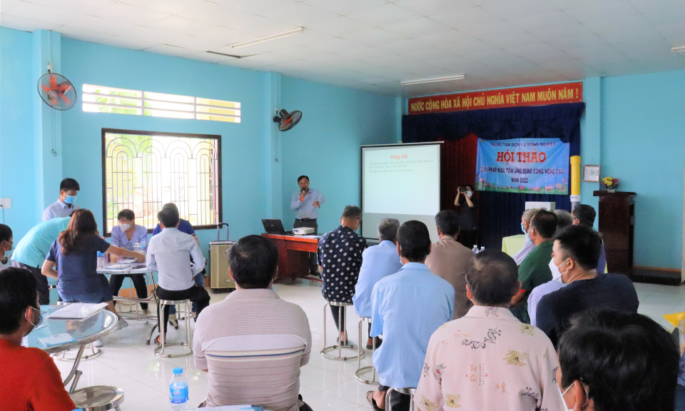 Cần Đước chuyển giao kỹ thuật và giải pháp nuôi tôm nước ứng dụng công nghệ cao