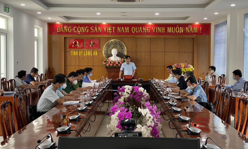 Thường trực Tỉnh uỷ họp giao ban với các ngành khối Nội chính