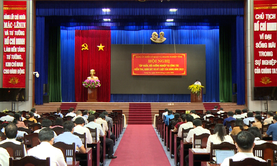 Hội nghị tập huấn, bồi dưỡng nghiệp vụ công tác kiểm tra, giám sát năm 2022
