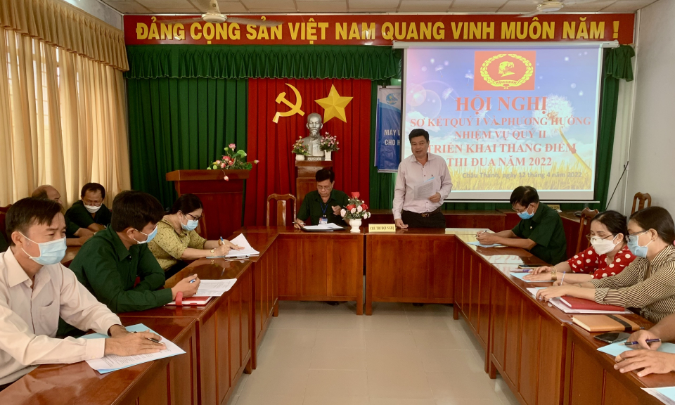 Hội Cựu chiến binh huyện Châu Thành sơ kết quý I năm 2022