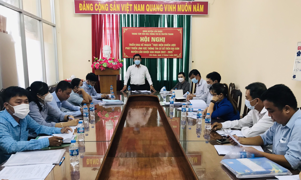 Cần Giuộc chiến lược thông tin cơ sở 2022 -2025