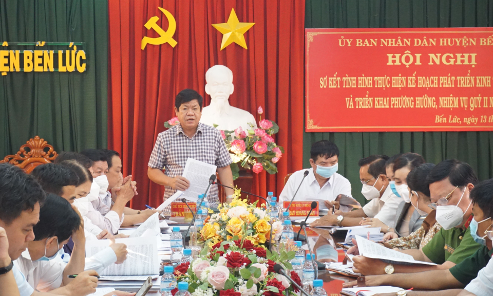 Bến Lức đánh giá tình hình kinh tế - xã hội quý I/2022