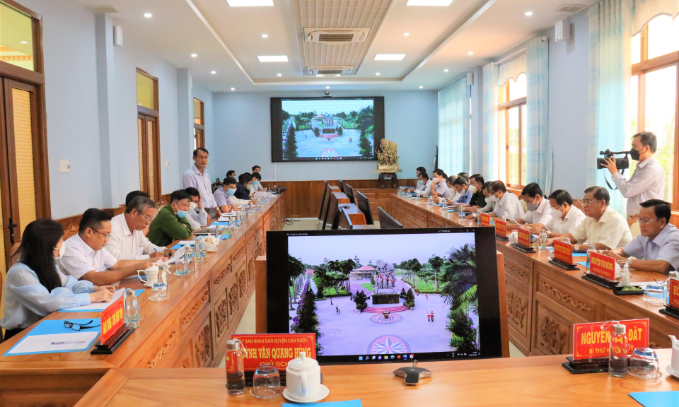 Cần Đước thông qua thiết kế công trình xây dựng các di tích lịch sử