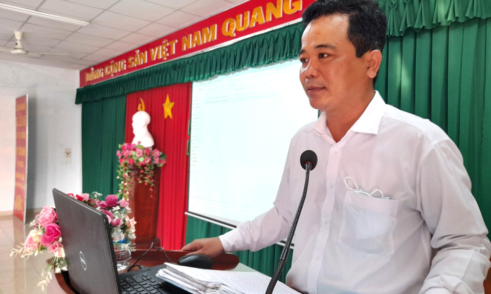Tân Thạnh khai giảng lớp tập huấn nghiệp vụ công tác kiểm tra, giám sát và thi hành kỷ luật của Đảng
