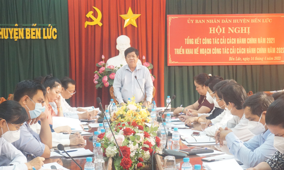 Bến Lức triển khai công tác cải cách hành chính năm 2022