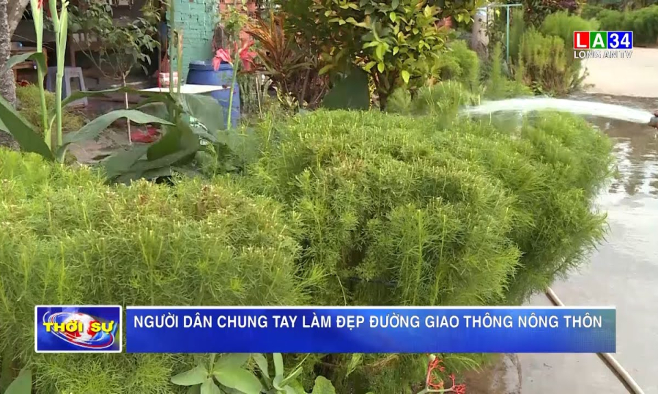 Người dân chung tay làm đẹp đường giao thông nông thôn