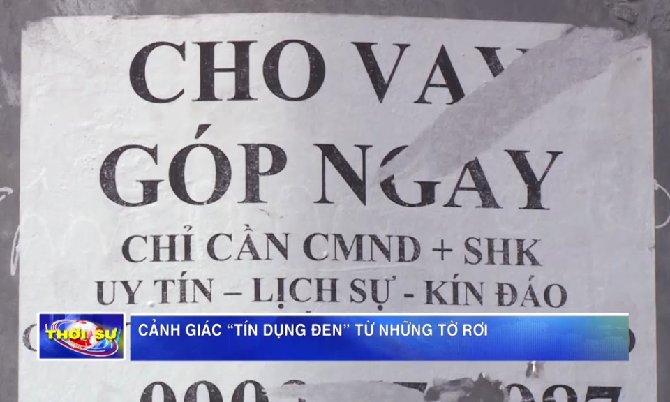 Cảnh giác “tín dụng đen” từ những tờ rơi