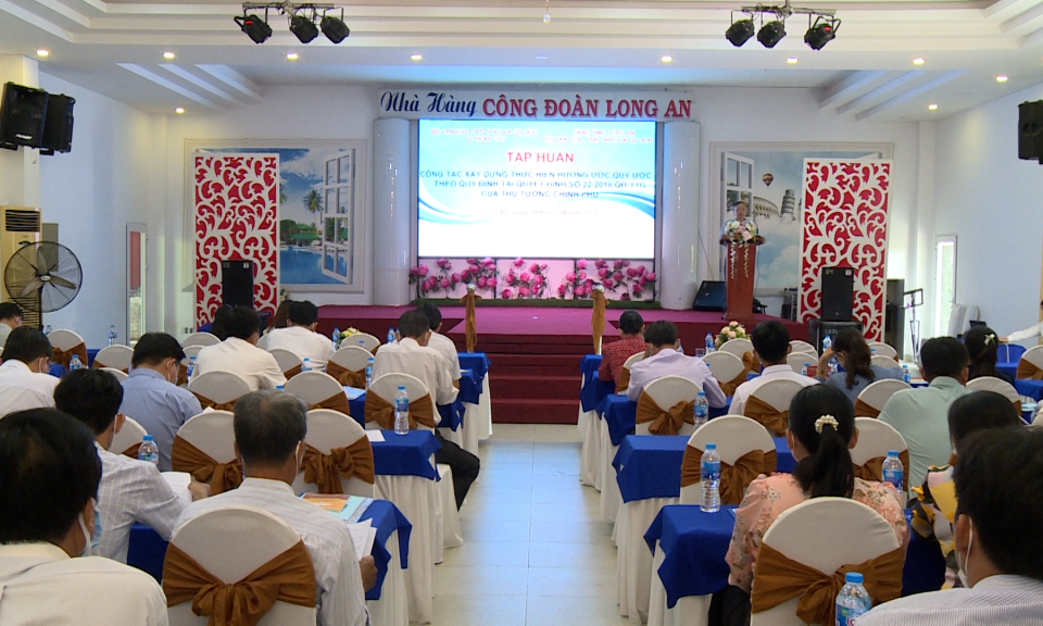 Tập huấn xây dựng thực hiện hương ước, quy ước theo quy định của Thủ tướng Chính phủ