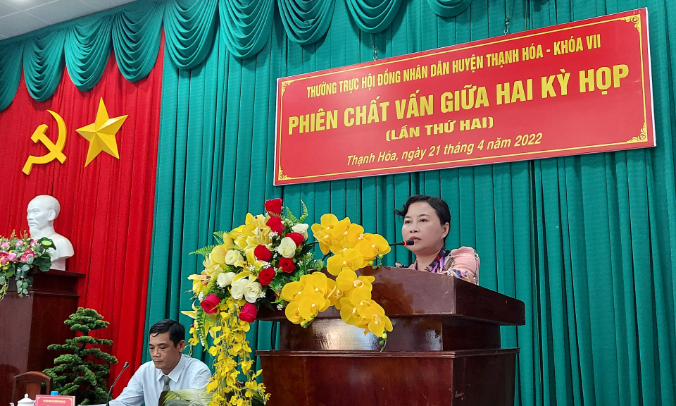 Thạnh Hóa:  HĐND huyện chất vấn công tác quản lý, sử dụng đất công