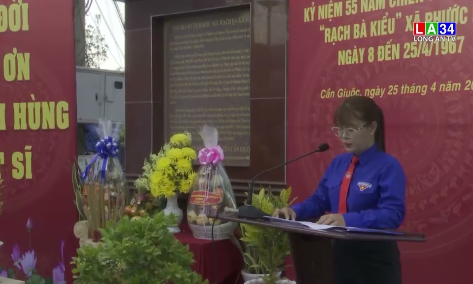 Cần Giuộc: Dâng hương kỷ niệm 55 năm Chiến tích khu vực “Rạch Bà Kiểu”