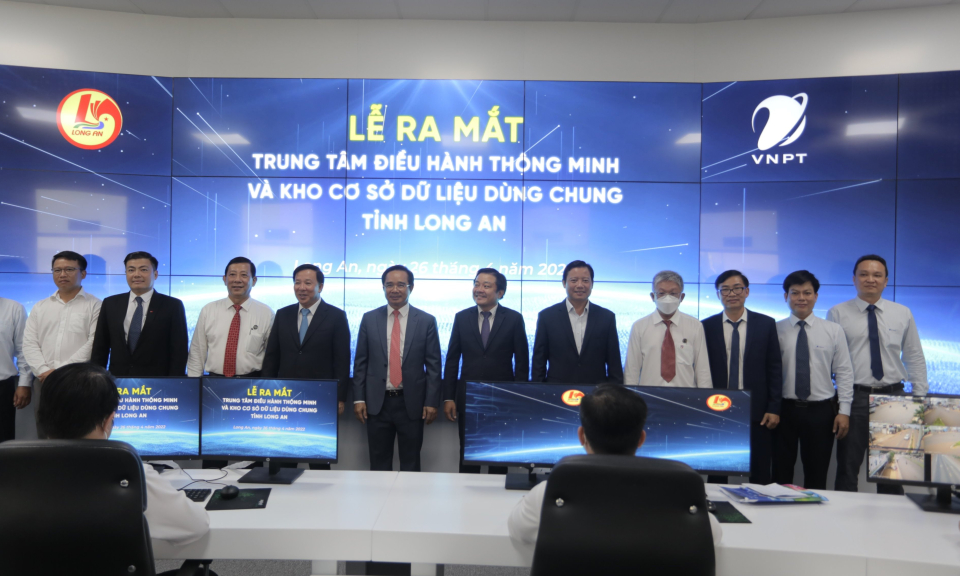 Long An ra mắt Trung tâm giám sát, điều hành thông minh