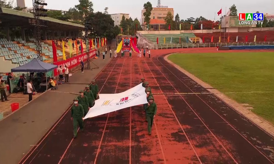 Tổng duyệt lễ khai mạc Đại hội TDTT tỉnh Long An lần thứ IX