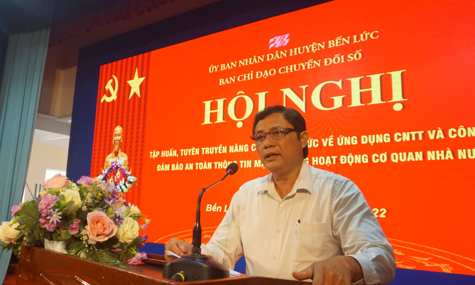 Bến Lức  tập huấn, tuyên truyền, an toàn thông tin mạng 