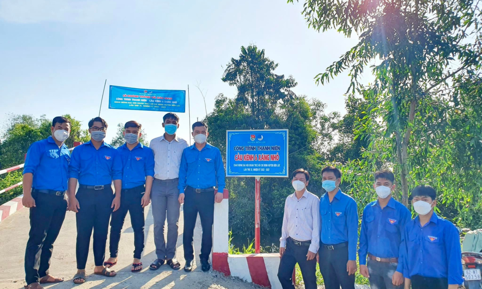 Bến Lức: Những công trình thanh niên chào mừng Đại hội Đoàn các cấp