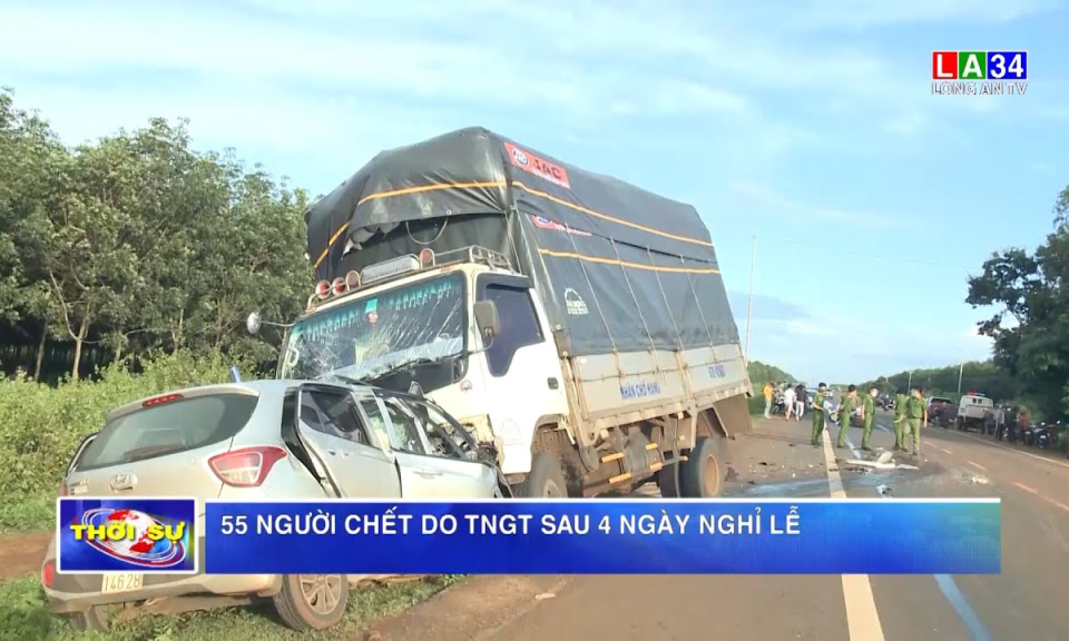 55 người chết do TNGT sau 4 ngày nghỉ lễ