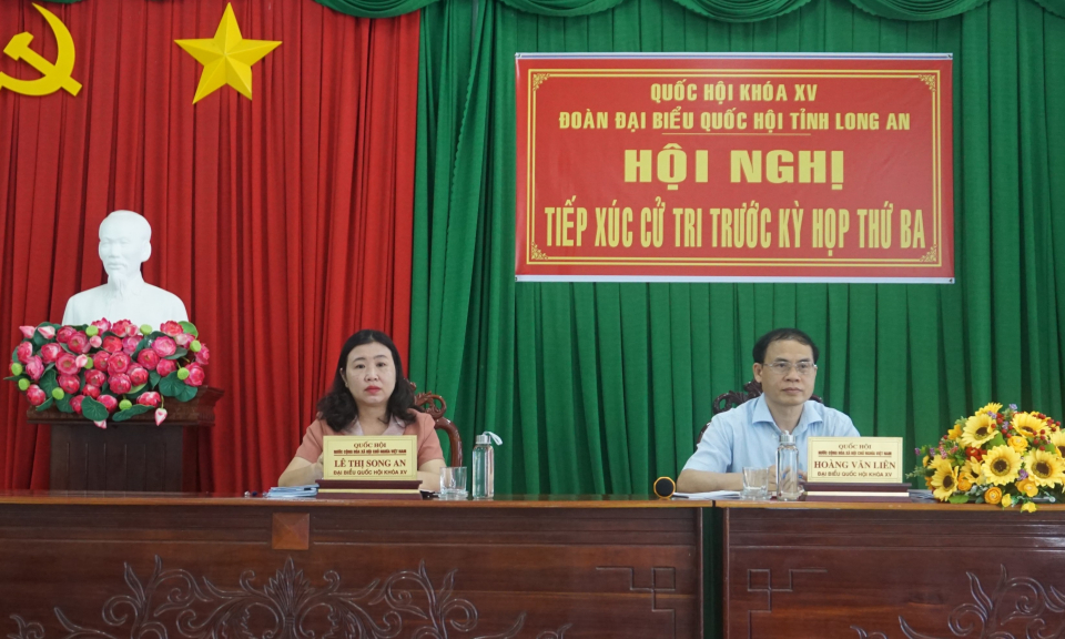 Kiến Tường: Đại biểu Quốc hội tiếp xúc cử tri xã Bình Hiệp.