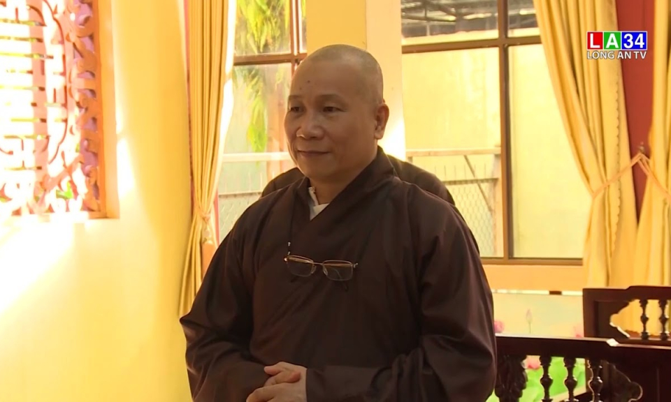 Phó Bí thư Thường trực Tỉnh ủy Long An - Nguyễn Thanh Hải chúc mừng Đại lễ Phật đản tại các cơ sở Phật giáo