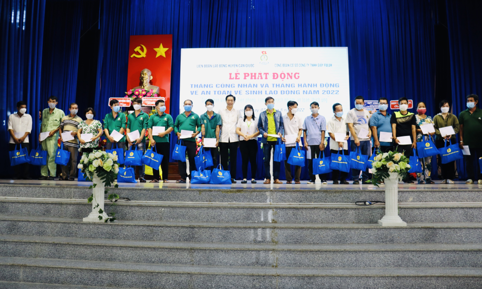 Cần Giuộc: Tháng công nhân và Tháng hành động về an toàn, vệ sinh lao động năm 2022