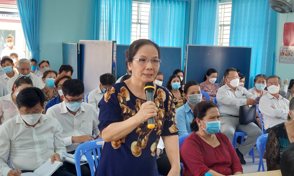 Đại biểu Quốc hội tỉnh Long An, đơn vị số 2 tiếp xúc cử tri TP.Tân An