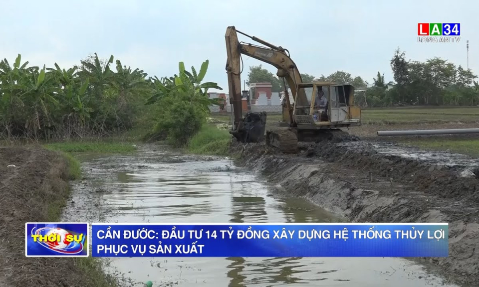 Cần Đước: Đầu tư 14 tỷ đồng xây dựng hệ thống thủy lợi phục vụ sản xuất