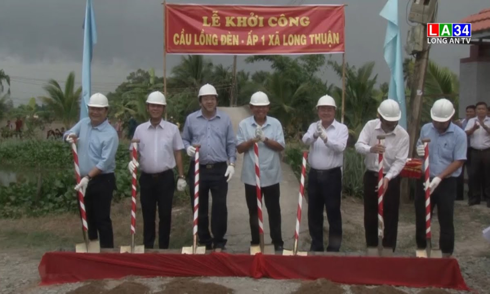 Thủ Thừa: Khởi công xây dựng cầu Lồng Đèn
