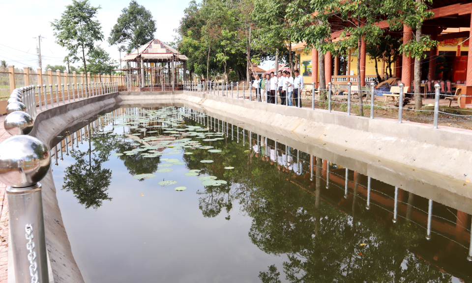 Cần Đước chỉnh trang khuôn viên Di tích lịch sử văn hóa Đình Vạn Phước