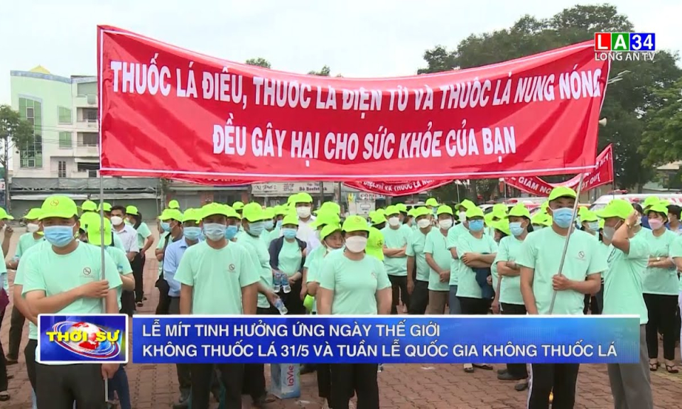 Lễ mít tinh hưởng ứng ngày Thế giới không thuốc lá 31/5 và Tuần lễ Quốc gia không thuốc lá