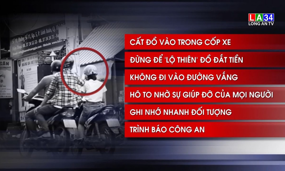 Cẩn trọng khi bị cướp giật 