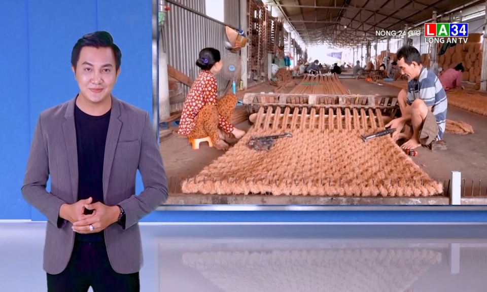 "Hô biến" vỏ dừa thành thảm để thu ngoại tệ