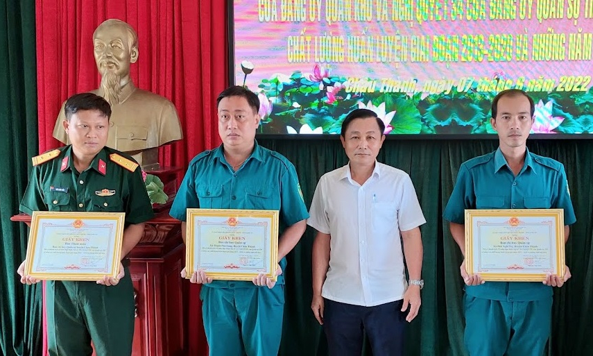 Đảng ủy Quân sự huyện Châu Thành tổng kết 10 năm thực hiện nghị quyết số 765 của Quân ủy Trung ương