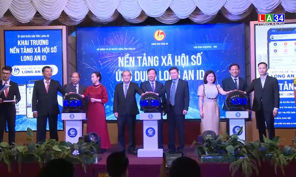 Long An khai trương nền tảng xã hội số “Ứng dụng Long An ID”