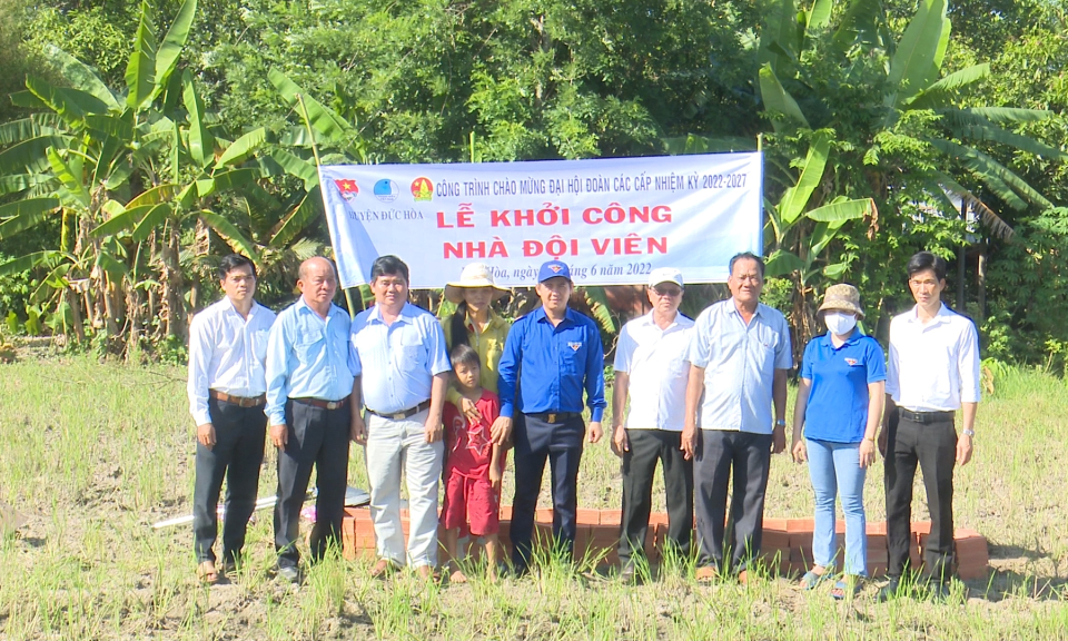 Đức Hòa khởi công xây dựng nhà Đội viên