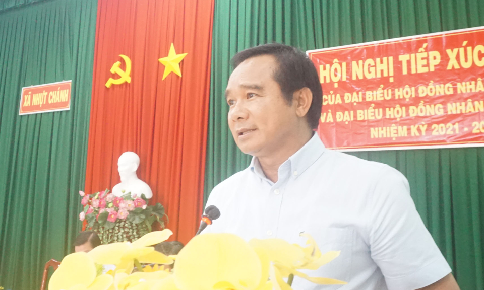 Đại biểu HĐND tỉnh Long An và Đại biểu HĐND huyện Bến Lức tiếp xúc cử tri trước kỳ họp lệ giữa năm 2022