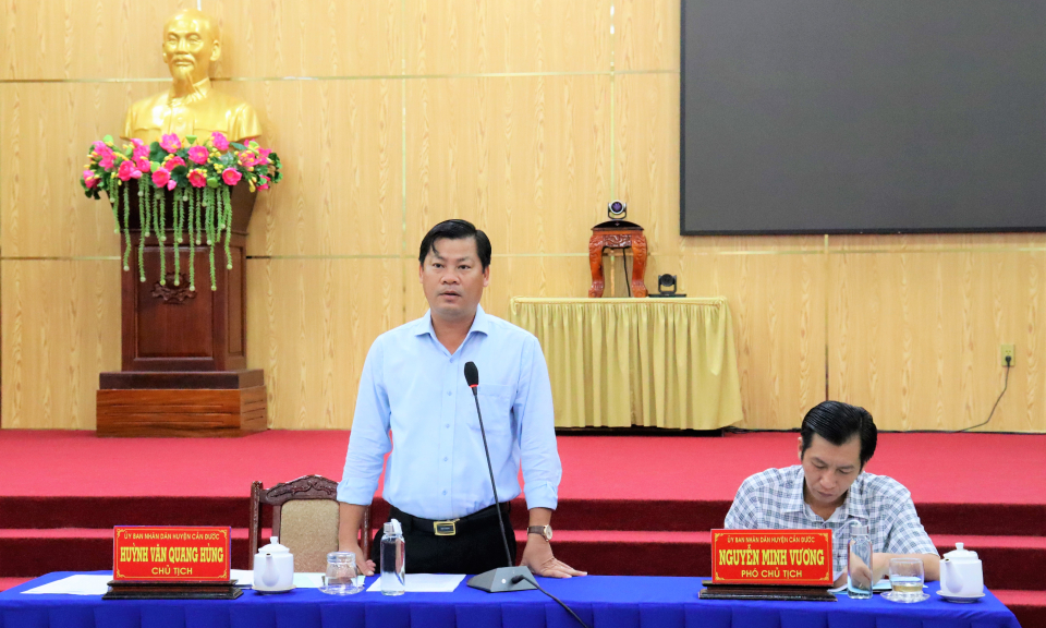Chủ tịch UBND huyện Cần Đước chỉ đạo các ngành, các xã, thị trấn cải thiện, nâng cao chỉ số cạnh tranh PCI