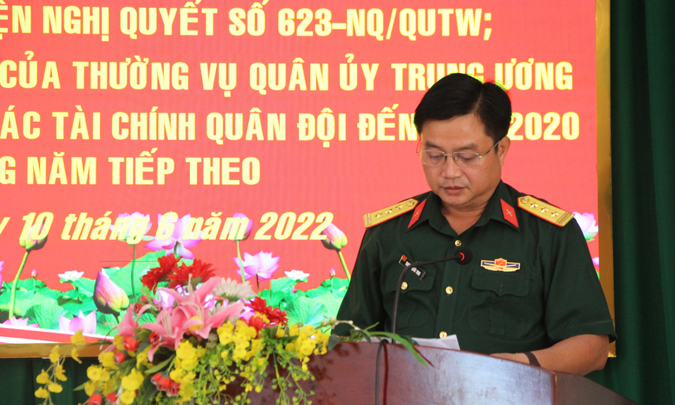 Thủ Thừa tổng kết 10 năm thực hiện công tác hậu cần, tài chính Quân đội 