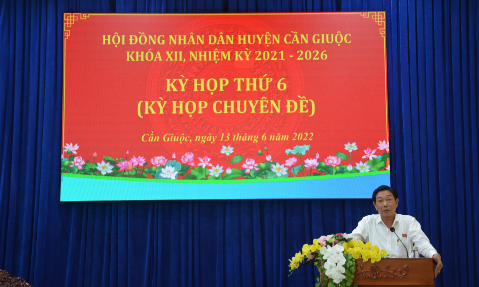 Cần Giuộc: ông Nguyễn Phước Hùng được bầu làm Chủ tịch HĐND huyện khóa XII, nhiệm kỳ 2021 - 2026