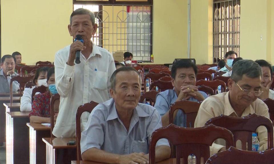 Tân Trụ: Đại Biểu HĐND Tỉnh, Huyện tiếp xúc cử tri xã Bình Tịnh và Thị trấn Tân Trụ