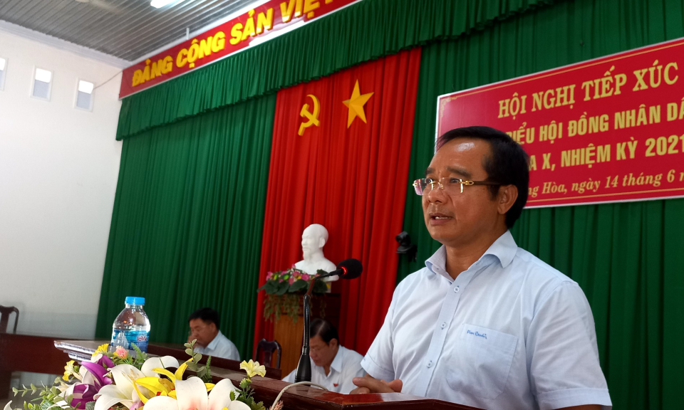Đại biểu HĐND tỉnh tiếp xúc cử tri 2 xã Lương Hòa, Lương Bình