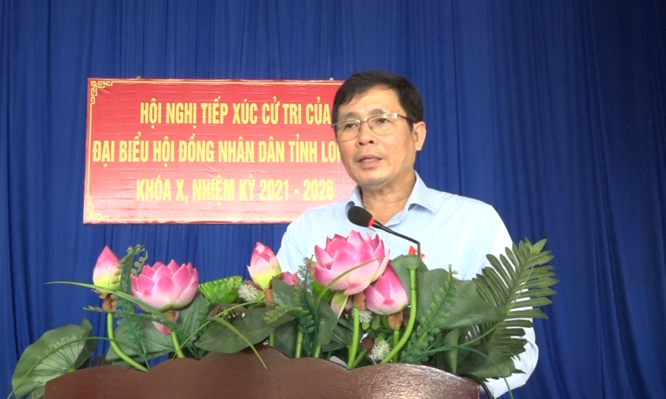 Đại biểu HĐND tỉnh, huyện tiếp xúc cử tri huyện Đức Hòa