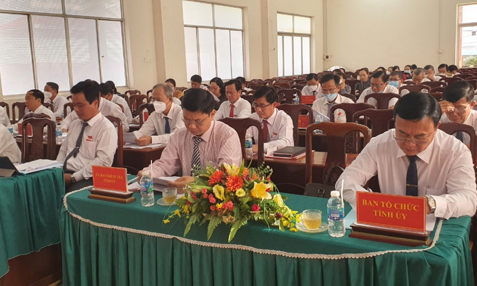 Tân Thạnh hội nghị Ban chấp hành Huyện ủy lần thứ 10 khóa X nhiệm kỳ 2020 - 2025
