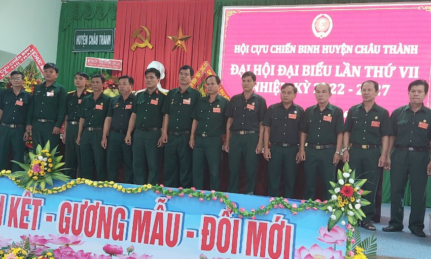 Hội Cựu chiến binh huyện Châu Thành  tổ chức Đại hội đại biểu lần thứ VII nhiệm kỳ 2022-2027