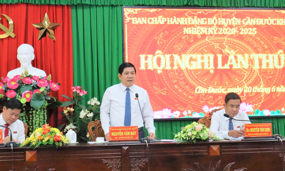 Huyện ủy Cần Đước tổ chức Hội nghị Ban chấp hành lần thứ 9
