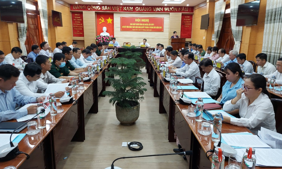 Thạnh Hóa tổ chức Hội nghị Ban Chấp hành Đảng bộ huyện lần thứ 9, nhiệm kỳ 2020 – 2025