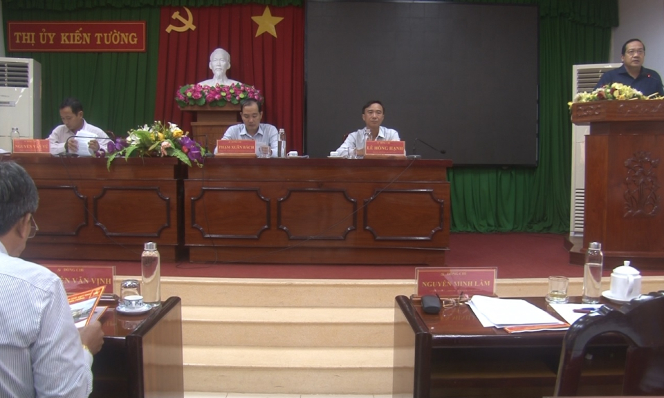  Hội nghị Thị xã ủy KiếnTường lần thứ 10.