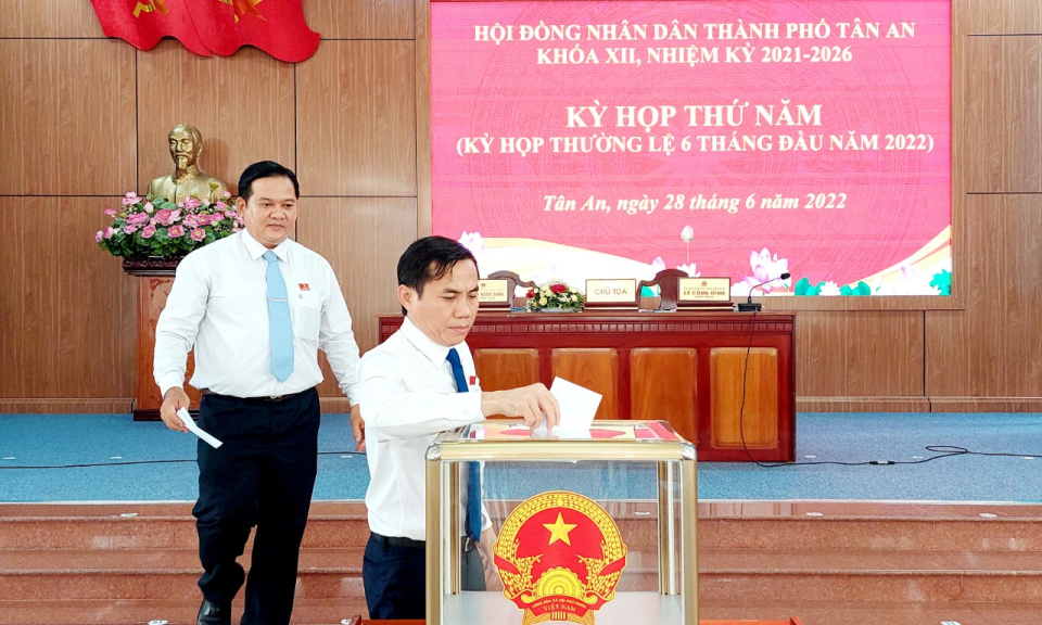 HĐND TP Tân An tổ chức kỳ họp thường lệ 6 tháng đầu năm 2022