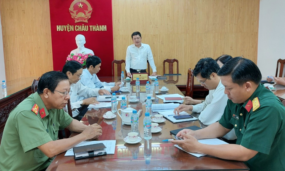 Châu Thành kiểm tra công tác chuẩn bị cho kỳ thi THPT Quốc gia năm 2022